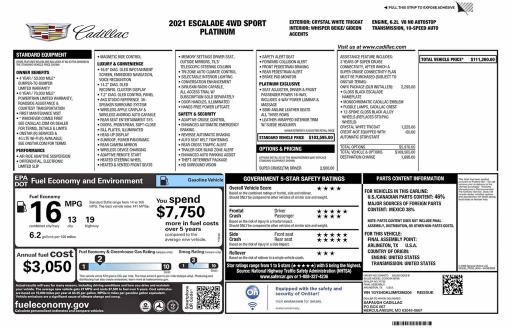Aukcja sprzedaży 2021 Cadillac Escalade, vin: 1GYS4GKL0MR398206, numer aukcji: 46248616