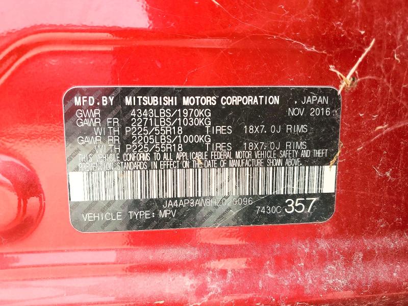 Продаж на аукціоні авто 2017 Mitsubishi Outlander Sport, vin: JA4AP3AW8HZ020096, номер лоту: 47435096
