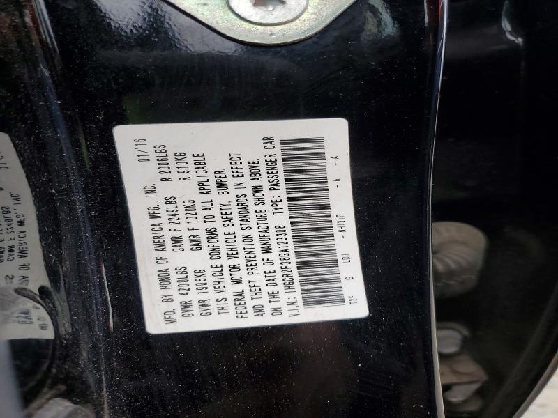 48092046 :رقم المزاد ، 1HGCR2F38GA123308 vin ، 2016 Honda Accord مزاد بيع