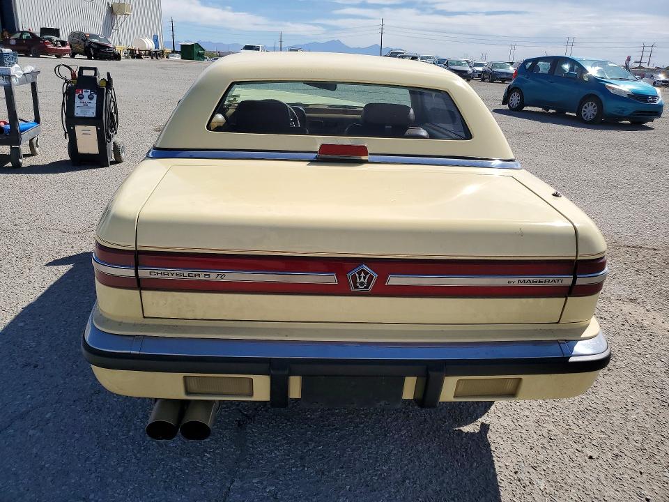 79953615 :رقم المزاد ، ZC2FS1205LB205436 vin ، 1990 Chrysler Tc مزاد بيع
