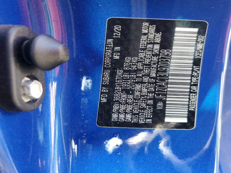Продаж на аукціоні авто 2020 Subaru Brz, vin: JF1ZCAC13L9703798, номер лоту: 47792806