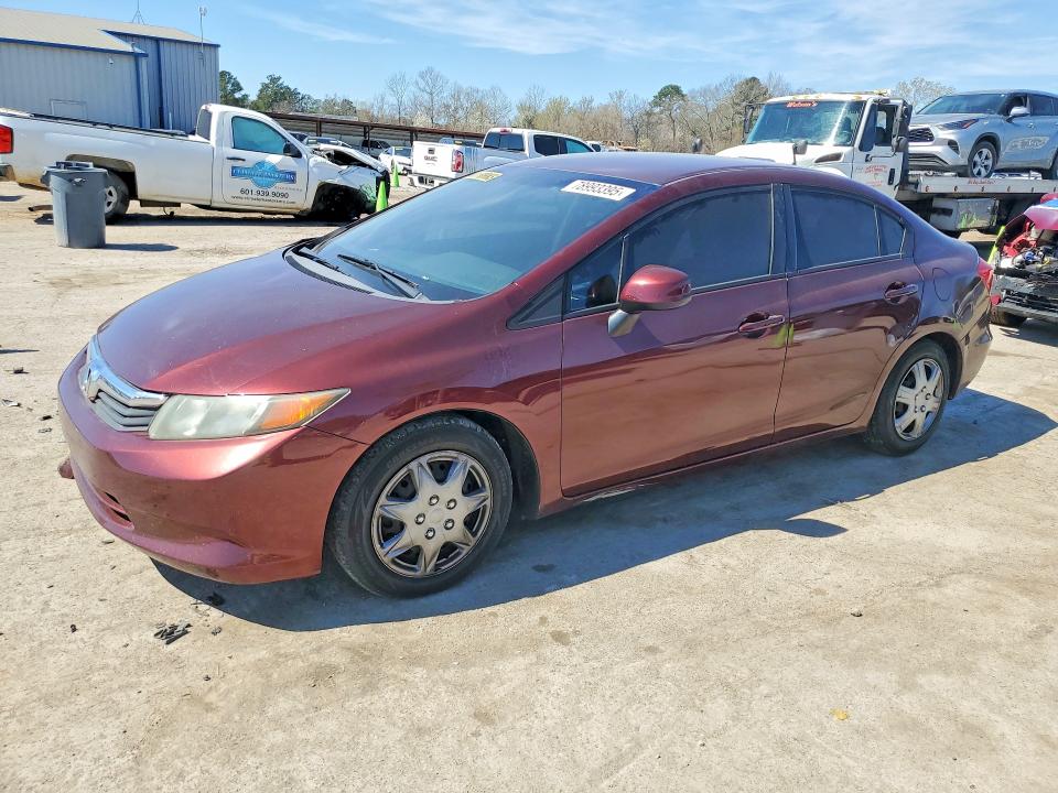 Aukcja sprzedaży 2012 Honda Civic, vin: 2HGFB2F52CH539076, numer aukcji: 78993395