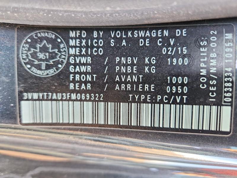 Aukcja sprzedaży 2015 Volkswagen Gti, vin: 3VWYT7AU3FM069322, numer aukcji: 79768545