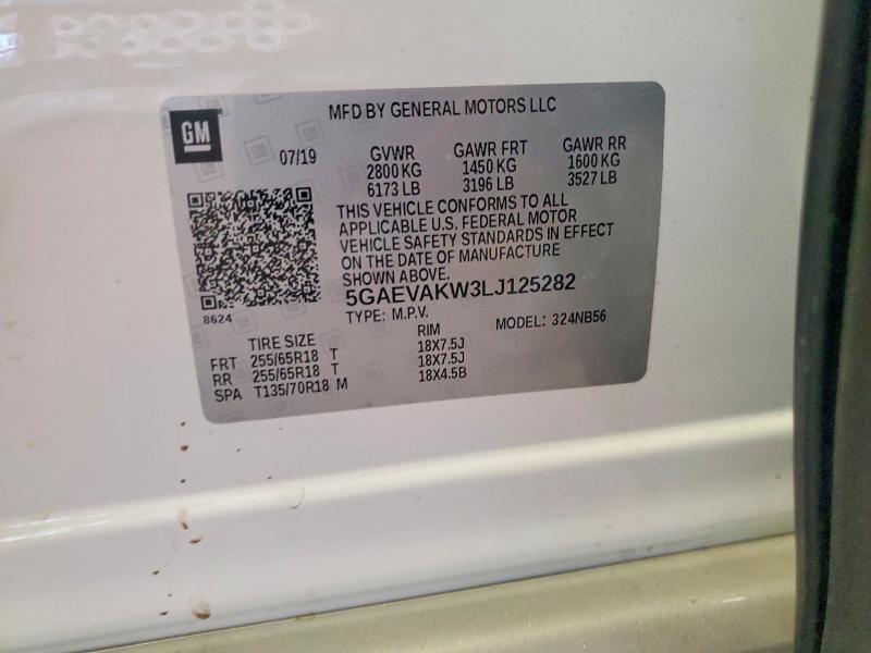 Продаж на аукціоні авто 2020 Buick Enclave, vin: 5GAEVAKW3LJ125282, номер лоту: 42049336
