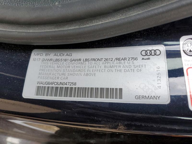 Aukcja sprzedaży 2018 Audi A6, vin: WAUG8AFC8JN047258, numer aukcji: 47968676
