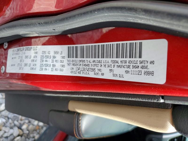 Продаж на аукціоні авто 2015 Jeep Cherokee, vin: 1C4PJLDB1FW572905, номер лоту: 79688395