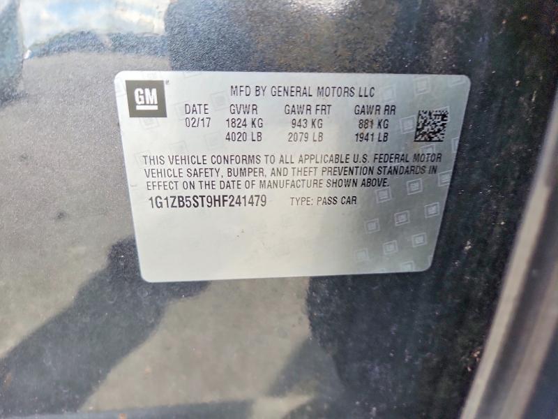 Продаж на аукціоні авто 2017 Chevrolet Malibu, vin: 1G1ZB5ST9HF241479, номер лоту: 79533435