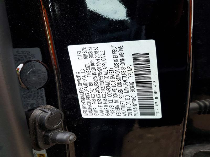 Aukcja sprzedaży 2023 Honda Passport, vin: 5FNYF8H01PB008902, numer aukcji: 47593076
