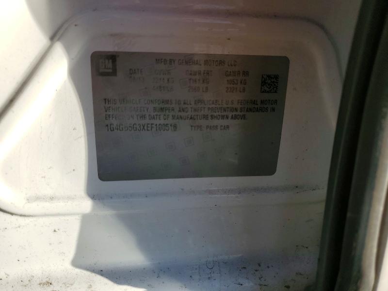 2014 Buick Lacrosse მანქანა იყიდება აუქციონზე, vin: 1G4GB5G3XEF100516, აუქციონის ნომერი: 45721806