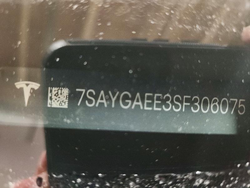 46142376 :رقم المزاد ، 7SAYGAEE3SF306075 vin ، 2025 Tesla Model Y مزاد بيع