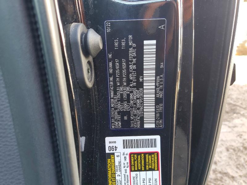 Aukcja sprzedaży 2023 Toyota Sienna, vin: 5TDYRKEC1PS138208, numer aukcji: 46915336