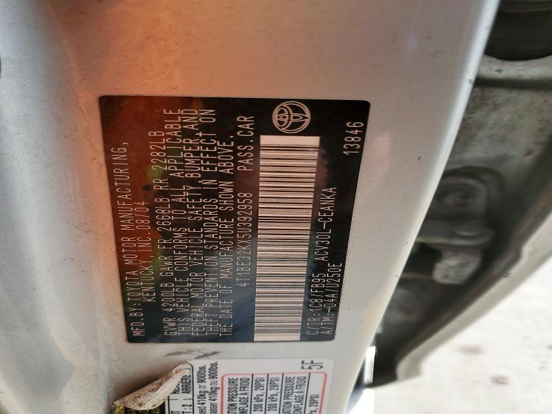 Aukcja sprzedaży 2005 Toyota Camry, vin: 4T1BE32KX5U392958, numer aukcji: 46177886