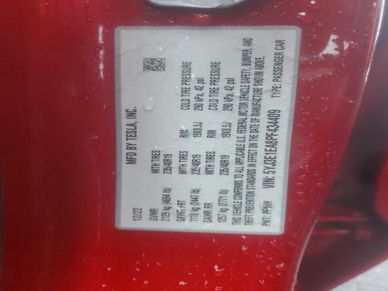 Aukcja sprzedaży 2023 Tesla Model 3, vin: 5YJ3E1EA8PF434409, numer aukcji: 79466755