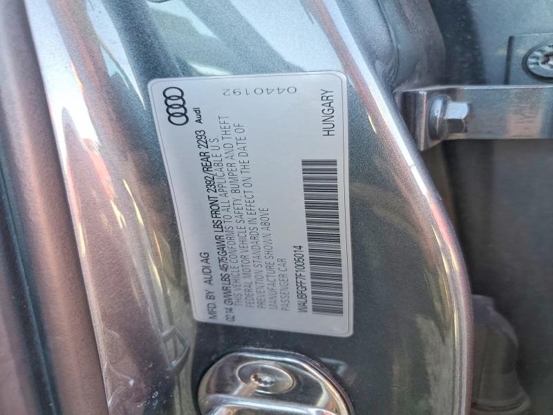 Aukcja sprzedaży 2015 Audi A3, vin: WAUBFGFF7F1005014, numer aukcji: 47390226