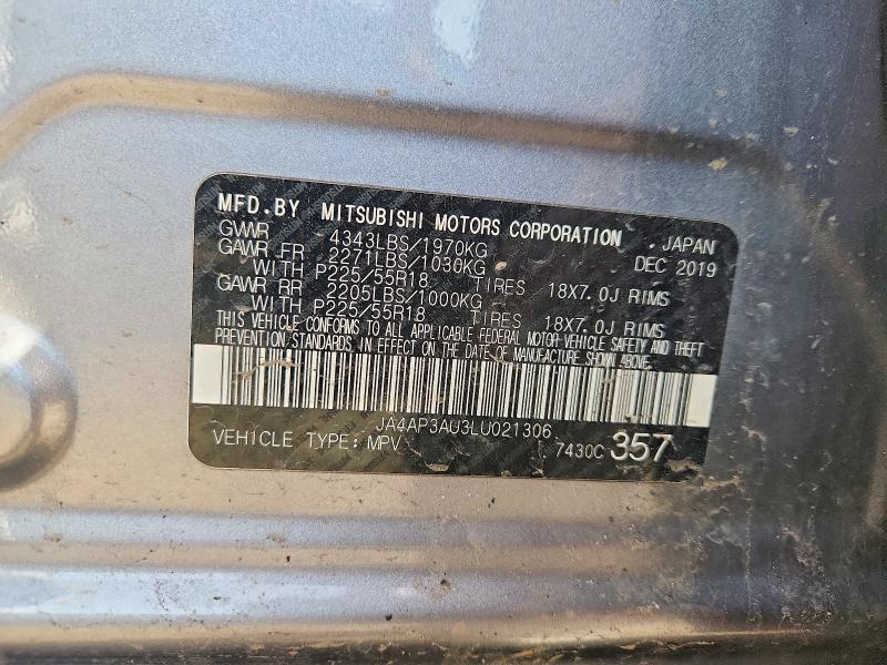 Продаж на аукціоні авто 2020 Mitsubishi Outlander Sport, vin: JA4AP3AU3LU021306, номер лоту: 41856536