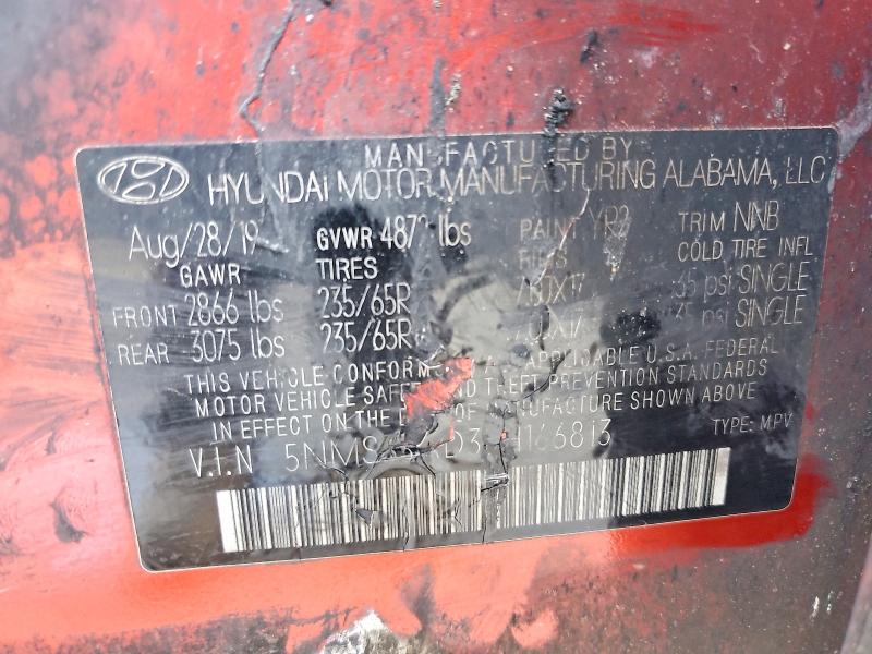 Aukcja sprzedaży 2020 Hyundai Santa Fe, vin: 5NMS33AD3LH166813, numer aukcji: 46827646