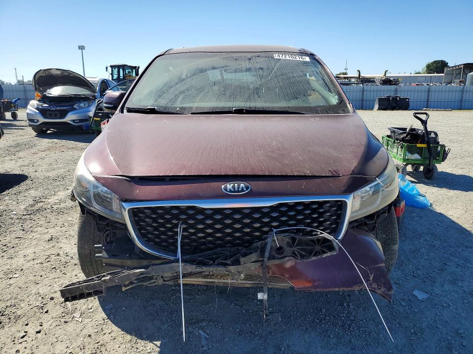 2015 Kia Sedona მანქანა იყიდება აუქციონზე, vin: KNDMC5C16F6045864, აუქციონის ნომერი: 47210216