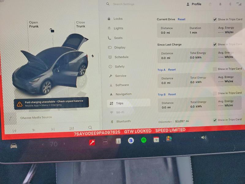 Aukcja sprzedaży 2023 Tesla Model Y Rwd, vin: 7SAYGDEE9PA097625, numer aukcji: 46535726