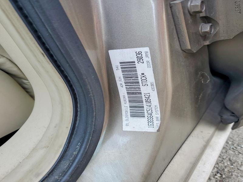 Auction sale of the 2001 Oldsmobile Aurora, vin: 1G3GS64C514109421, lot number: 47437096