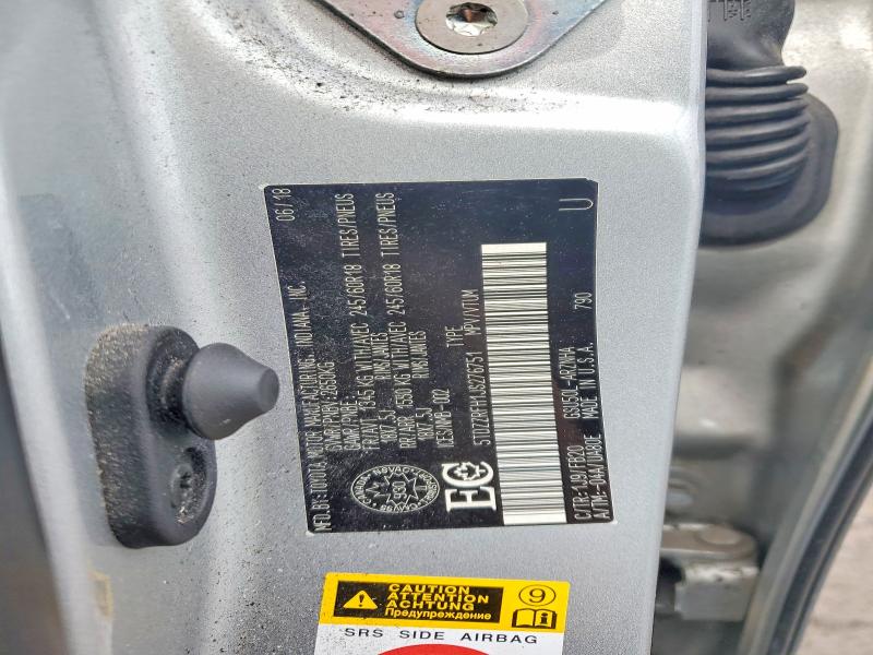 Продаж на аукціоні авто 2018 Toyota Highlander, vin: 5TDZZRFH1JS276751, номер лоту: 41895546