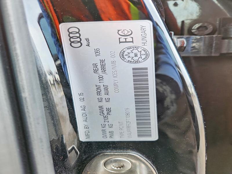 2015 Audi A3 მანქანა იყიდება აუქციონზე, vin: WAUFFRFF2F1108015, აუქციონის ნომერი: 79028325