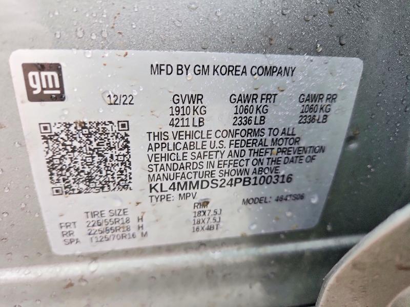 2023 Buick Encore Gx მანქანა იყიდება აუქციონზე, vin: KL4MMDS24PB100316, აუქციონის ნომერი: 79926385
