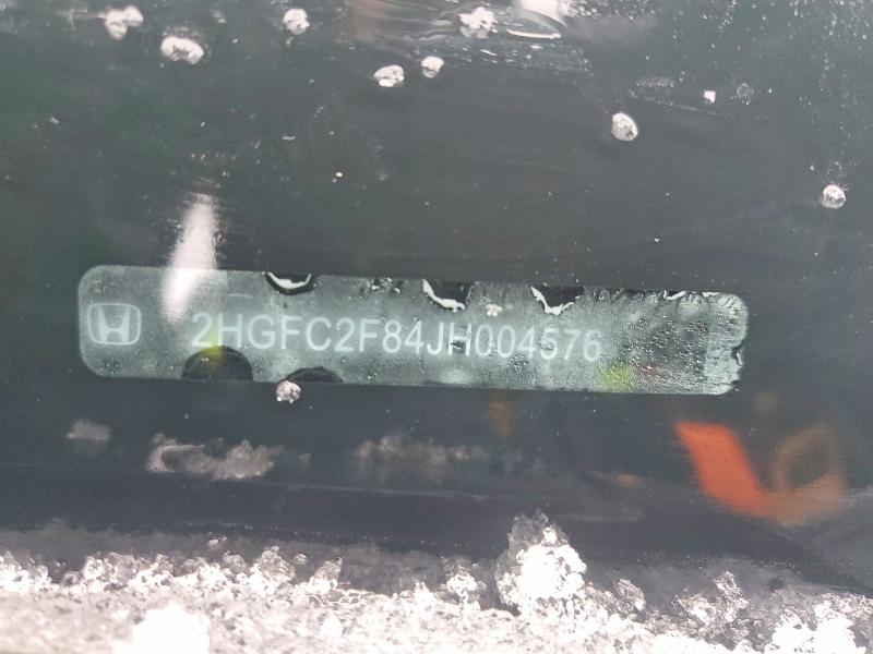 Aukcja sprzedaży 2018 Honda Civic, vin: 2HGFC2F84JH004576, numer aukcji: 46141616