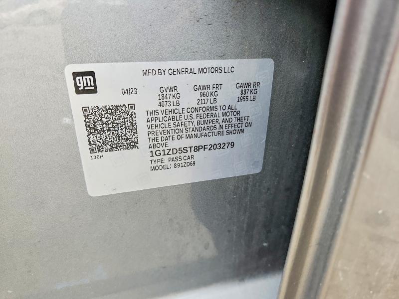 Продажа на аукционе авто 2023 Chevrolet Malibu, vin: 1G1ZD5ST8PF203279, номер лота: 79719905