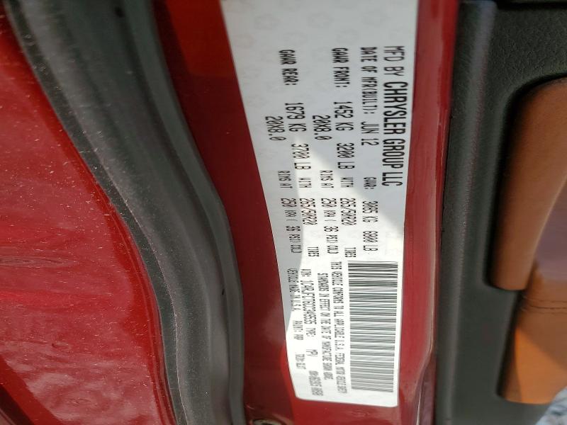 2012 Jeep Grand Cherokee მანქანა იყიდება აუქციონზე, vin: 1C4RJFCT6CC349535, აუქციონის ნომერი: 79109925