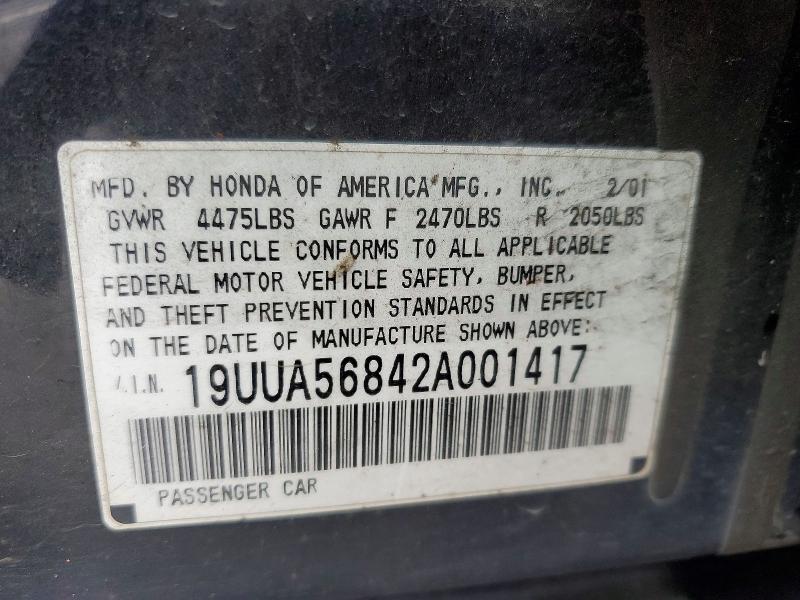 Продажа на аукционе авто 2002 Acura 3.2tl, vin: 19UUA56842A001417, номер лота: 46313646