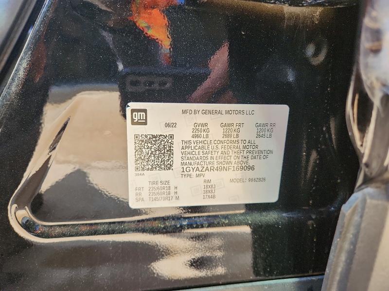 Aukcja sprzedaży 2022 Cadillac Xt4, vin: 1GYAZAR49NF169096, numer aukcji: 47754806