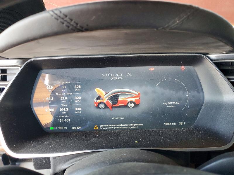 Aukcja sprzedaży 2017 Tesla Model X, vin: 5YJXCBE23HF054420, numer aukcji: 41615616