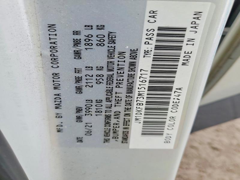 Aukcja sprzedaży 2021 Mazda Cx-3, vin: JM1DKFB73M1516717, numer aukcji: 79989315