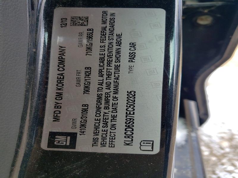 46473956 :رقم المزاد ، KL8CD6S97EC502325 vin ، 2014 Chevrolet Spark مزاد بيع