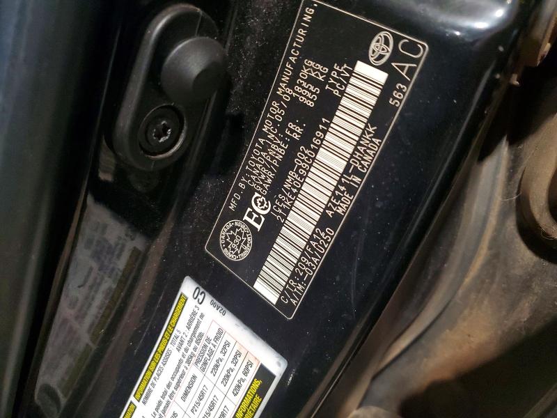 46028166 :رقم المزاد ، 2T1KE40E99C016911 vin ، 2009 Toyota Matrix مزاد بيع