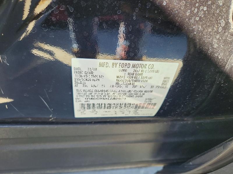 46840656 :رقم المزاد ، 1FMSK7FH8LGB26073 vin ، 2020 Ford Explorer مزاد بيع