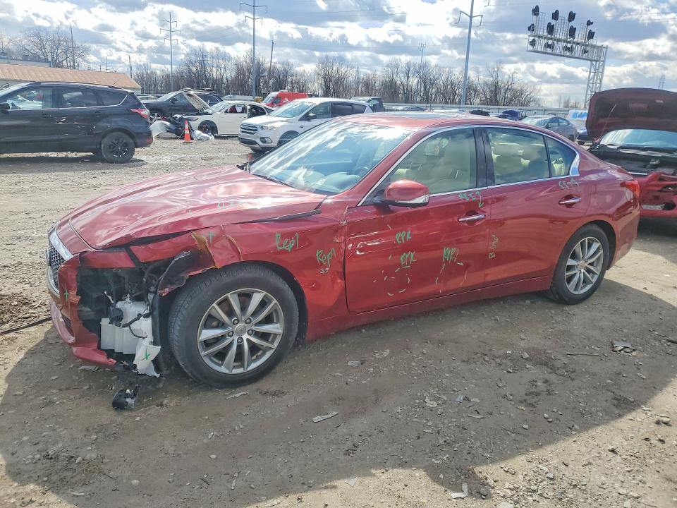 45827386 :رقم المزاد ، JN1BV7AR6EM691229 vin ، 2014 Infiniti Q50 مزاد بيع