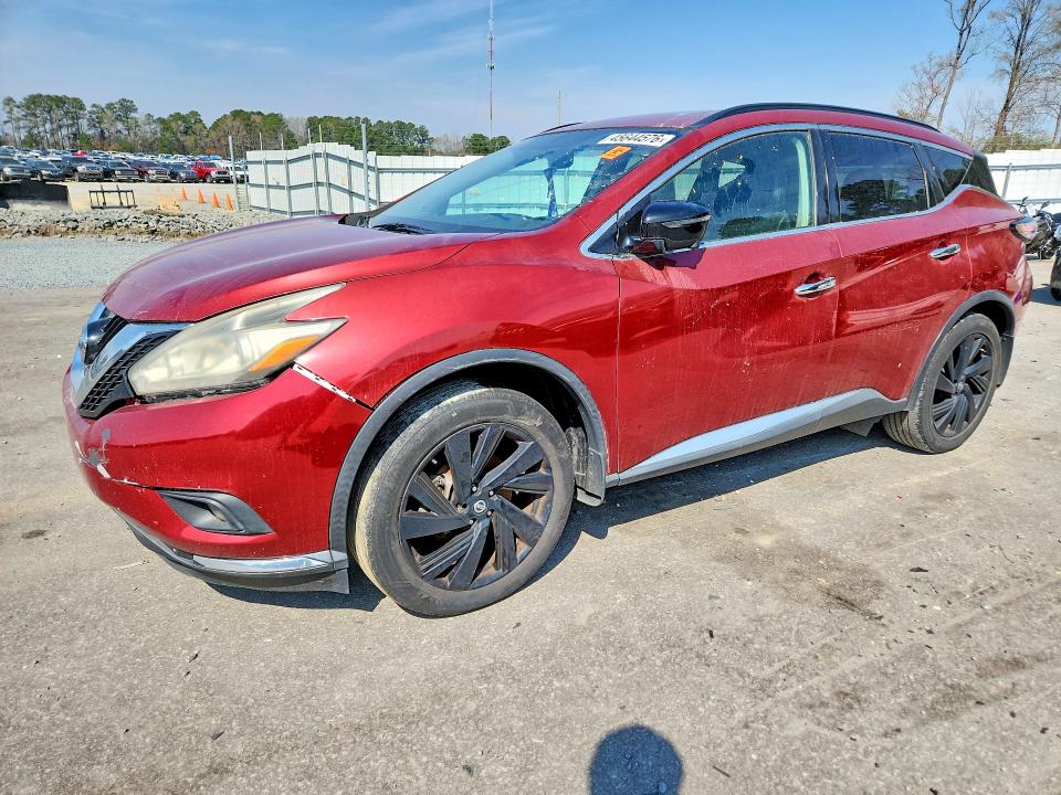 Auction sale of the 2017 Nissan Murano, vin: 5N1AZ2MG2HN136654, lot number: 45644576