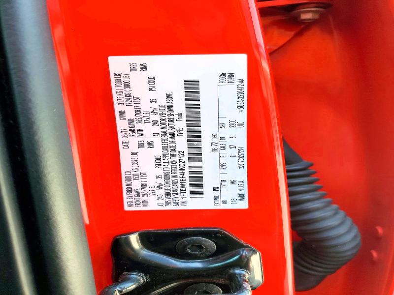 Продажа на аукционе авто 2017 Ford F150, vin: 1FTEW1EF4HKD27122, номер лота: 47571226