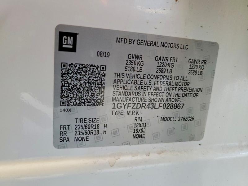 Продажа на аукционе авто 2020 Cadillac Xt4, vin: 1GYFZDR43LF028867, номер лота: 45889816