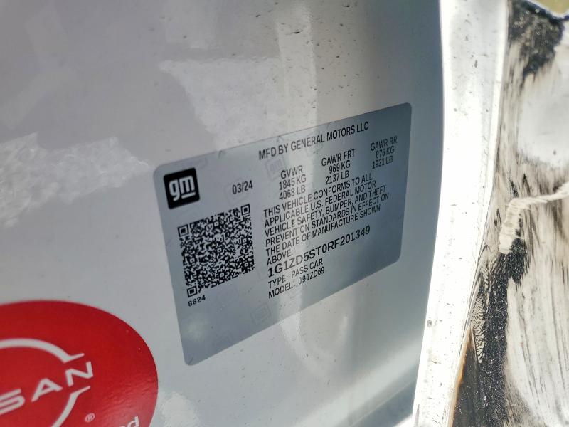 Продаж на аукціоні авто 2024 Chevrolet Malibu, vin: 1G1ZD5ST0RF201349, номер лоту: 45918026