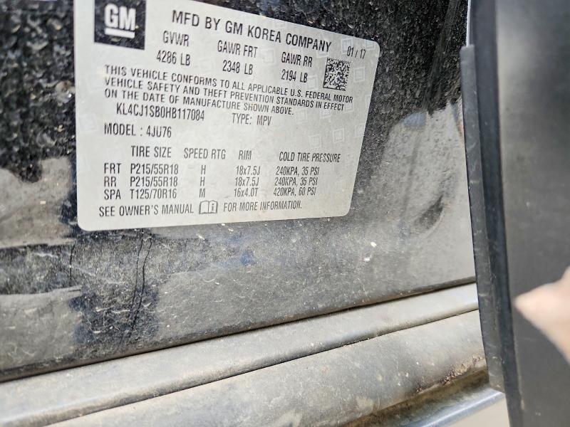 Продаж на аукціоні авто 2017 Buick Encore, vin: KL4CJ1SB0HB117084, номер лоту: 47349726