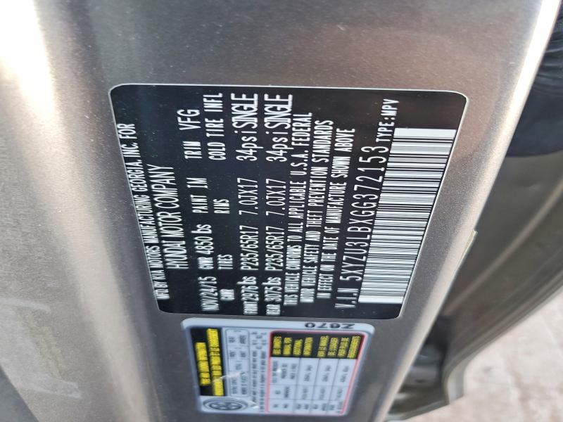 2016 Hyundai Santa Fe Sport მანქანა იყიდება აუქციონზე, vin: 5XYZU3LBXGG372153, აუქციონის ნომერი: 46067416