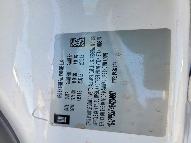45743006 :رقم المزاد ، 1G4PP5SK4E4234997 vin ، 2014 Buick Verano مزاد بيع