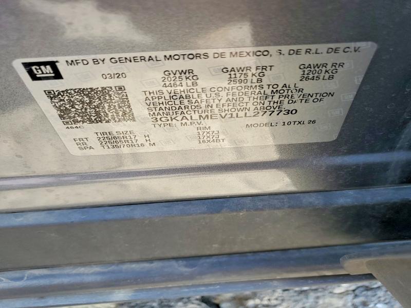 Aukcja sprzedaży 2020 Gmc Terrain, vin: 3GKALMEV1LL277730, numer aukcji: 47333176