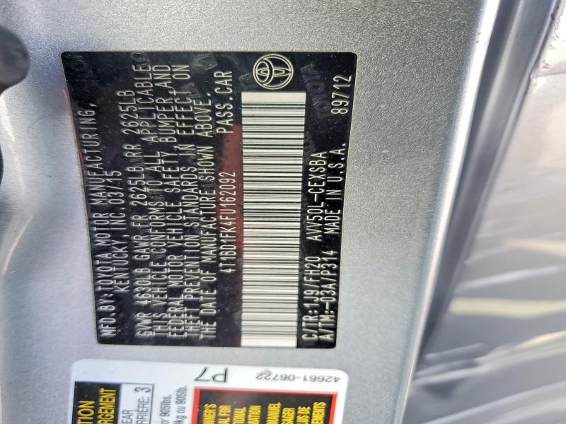 Продажа на аукционе авто 2015 Toyota Camry Hybrid, vin: 4T1BD1FK4FU162092, номер лота: 46757486