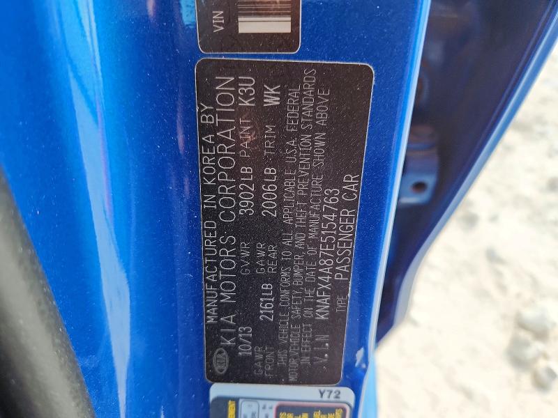 Aukcja sprzedaży 2014 Kia Forte, vin: KNAFX4A87E5154763, numer aukcji: 48309876