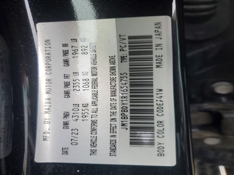 Продаж на аукціоні авто 2024 Mazda 3, vin: JM1BPBDY1R1654755, номер лоту: 46267236