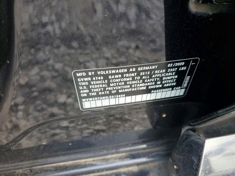 Aukcja sprzedaży 2020 Volkswagen Arteon, vin: WVWCR7AN3LE013404, numer aukcji: 45681236