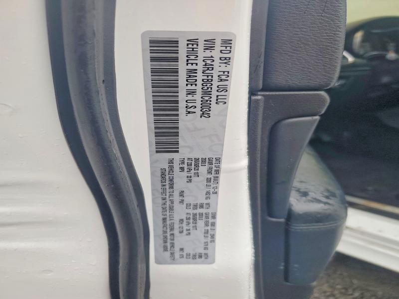 79067935 :رقم المزاد ، 1C4RJFBG5MC600342 vin ، 2021 Jeep Grand Cherokee مزاد بيع